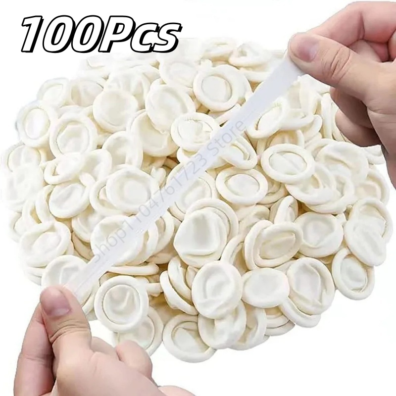 Disposable Gloves Nitrile - 100 Protège-doigts jetables en caoutchouc antidérapants