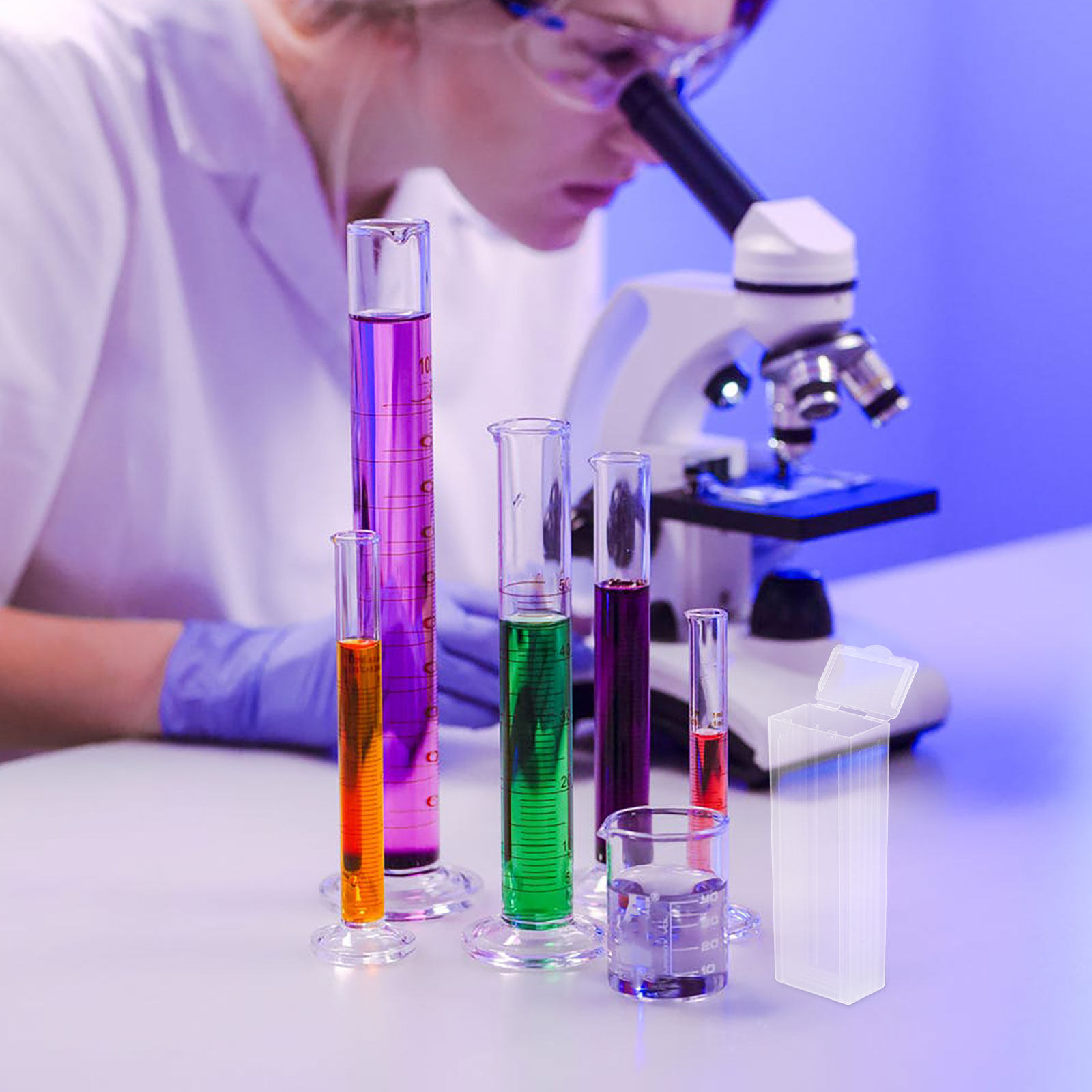Lot de 5 porte-lames en ABS av - Pathology Slide Storage avis et prix
